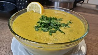 شوربة العدس الأصفر باسهل واطيب واسرع طريقة | Die gelbe Linsensuppe ist das beste Rezept