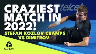 The CRAZIEST Tennis Match of 2022 So Far! Cramping Stefan Kozlov Somehow Beats Dimitrov in Acapulco screenshot 4