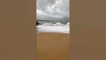 Một tàu hàng chở vật liệu xây dựng đã bị sóng đánh dạt và mắc cạn tại khu vực biển phường Đức Phổ