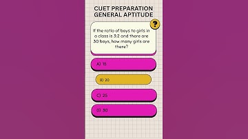 Must-Know MCQs for CUET UG 2025 - General Aptitude - 18 #cuet2025 #cuetpreparation #generalaptitude