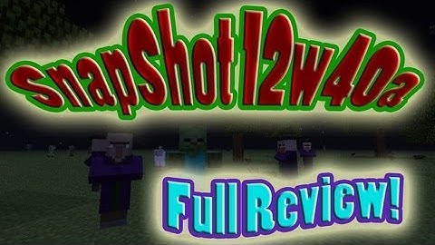 MineCraft 1.4 Snapshot 12w40a Witch Huts, Beacons, Slimes, Full Review!