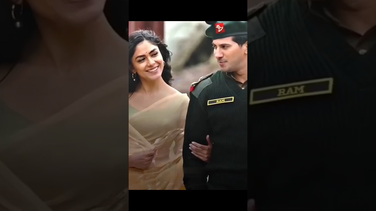 💕 Mrunal Thakur & Dulquer Salmaan | Sita Ramam Movie की 😢Sad Love Story 💞 | #shorts #love #purelove