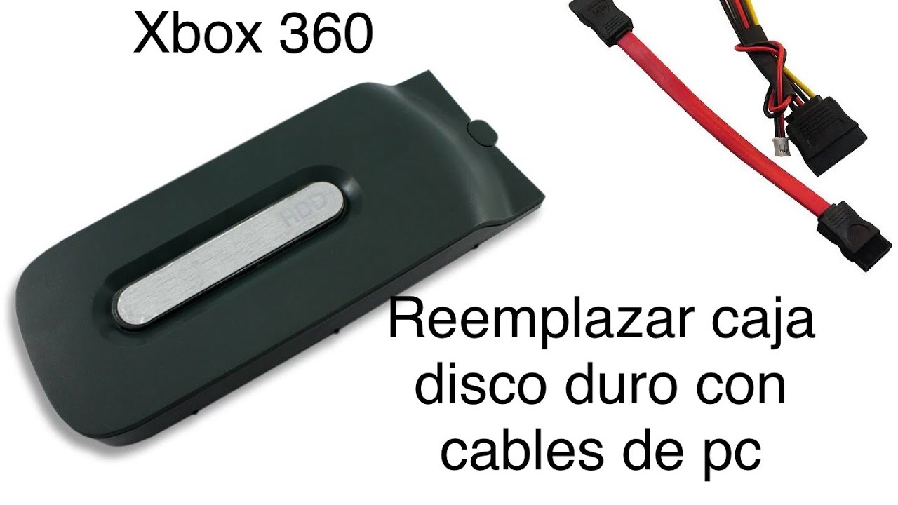 Reemplazo de caja de disco Xbox 360 fat con cables para pc - YouTube