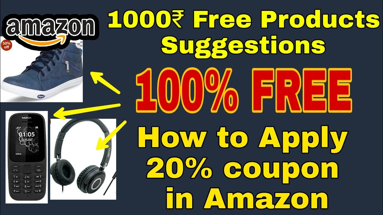 How to Apply 20 to 100 Coupon in Amazon Amazon Free Loot Product