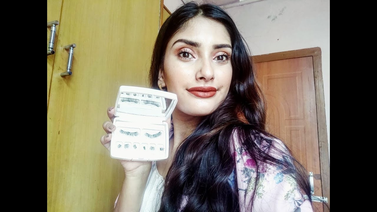 TESTING OUT THE BELLE CHLOE MAGNETIC LASHES| SAPTADWIPA