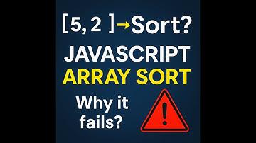 JavaScript Array Sort Explained 🔥 | Ascending, Descending & Interview Tricks