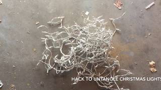 Quick Hack To Untangle Christmas Lights