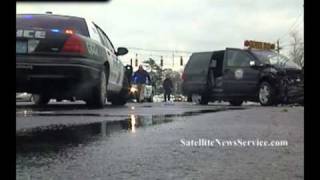 One Dead, Several Injured- School Bus vs Car Accident- Hanover, MA (02-03-11)