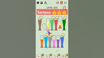 level 202 - sort puz game / puzzle game #game #sortpuz #sortpuz