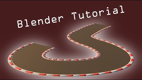 How to make a RACETRACK in Blender