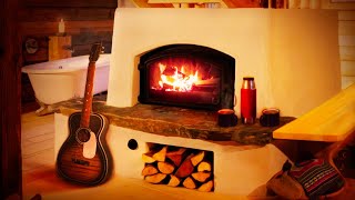 Relaxing Christmas Music Ambience | Instrumental Christmas Guitar by the Fireplace