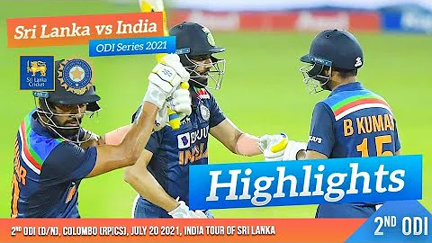 2nd ODI Highlights | Sri Lanka vs India 2021