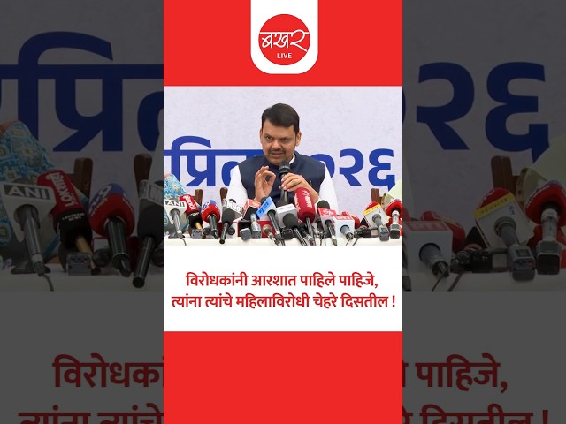 Devendra Fadnavis | मुख्यमंत्री देवेंद्र फडणवीस यांची विरोधकांवर टिका !