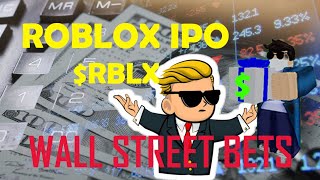 Roblox IPO | WallStreet Bets Due Diligence #RBLX #Stocks