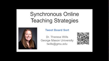 Tweet Board Sort - Synchronous Online Teaching Strategies