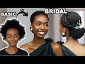 THE WEDDING HAIRSTYLE! SIMPLE BRIDAL HAIRSTYLE ON 4C NATURAL HAIR