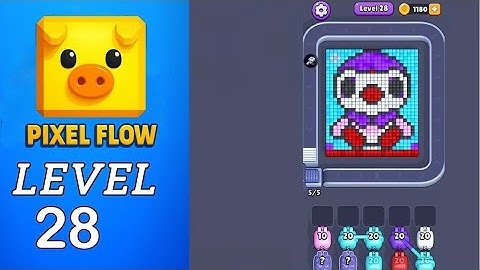 Pixel Flow Level 28 Walkthrough