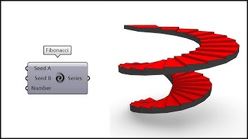 Grasdlshopper Script (Fibonacci Stairs)