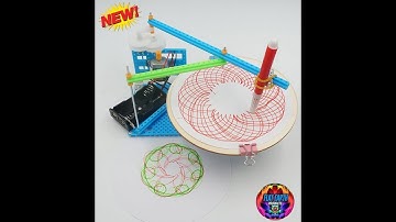 V2 Magic Geometric Drawing Machine Robot Cycloid Model Kit Physics Flower of Life Fibonacci Sequence