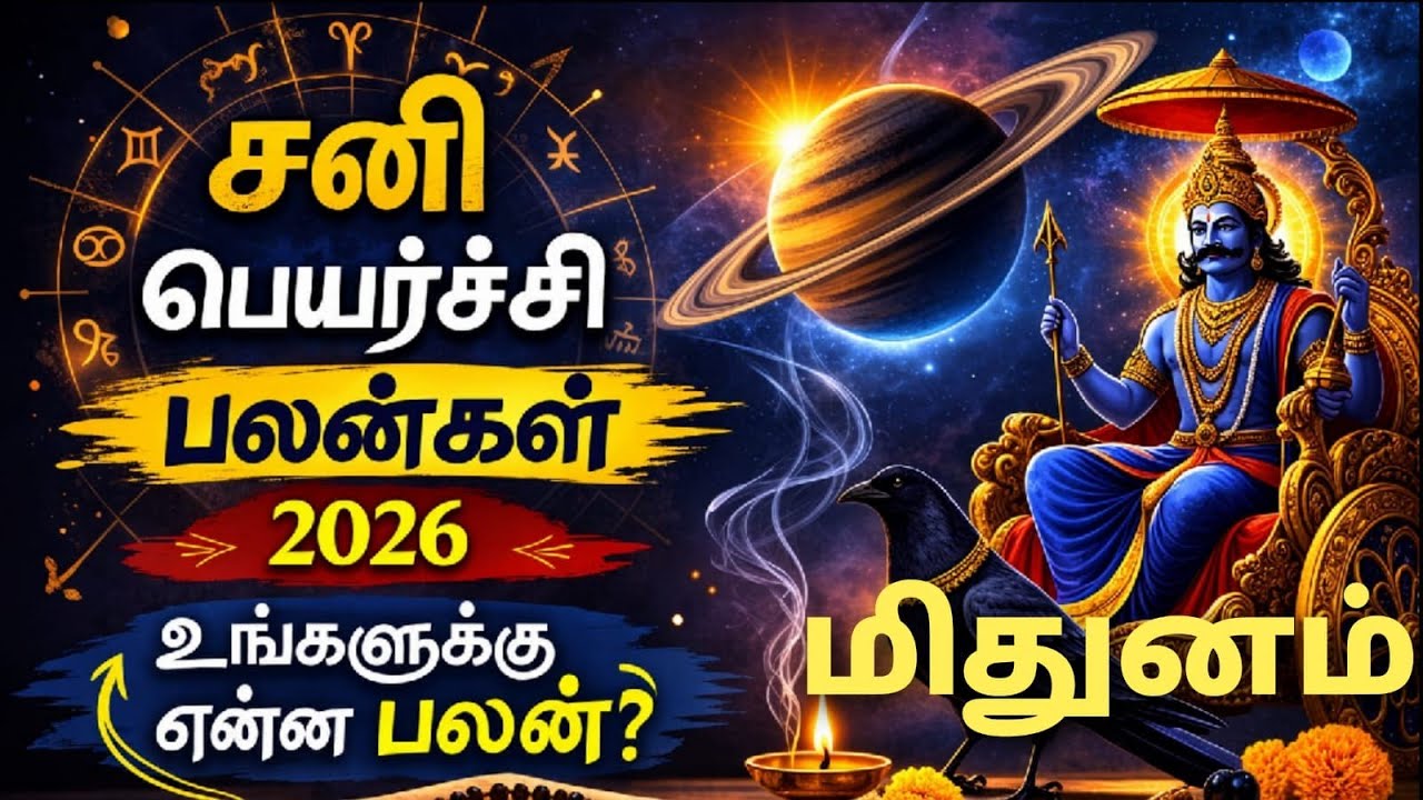 mithuna rasi sani peyarchi 2026 | சனி பெயர்ச்சி பலன்கள் 2026 மிதுனம் | mithuna rasi Palangal in tami