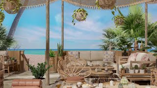 Seaside Cafe Ambience | Relaxing Summer Bossa Nova and Smooth Wave Sounds by Coffee Shop Mood 1,716 views 1 year ago 8 hours, 3 minutes