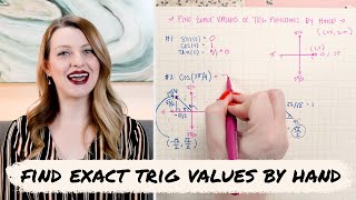 How to evaluate sine, cosine, tangent by hand (radians) | Math Hacks