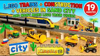 lego trains sand city construction epic stop motion brick