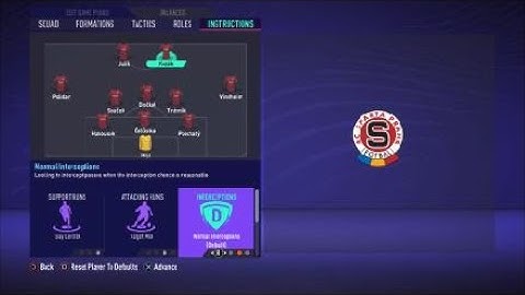 FIFA 21 Custom Tactics - Recreate  3-5-2 of Sparta Prague + Instructions - Replicate real system