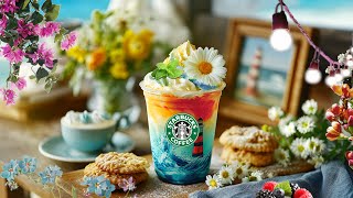 スタバのジャズミュージックbgm 作業用🎶 starbucks good mood jazz🌼夏の訪れ🌞朝の仕事や勉強に集中できるフレッシュなジャズBGM🌺スタバの夏、カフェボサノバとともに