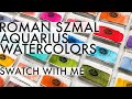 Roman Szmal Aquarius - Affordable Polish Handmade Watercolors  | Swatch with Me