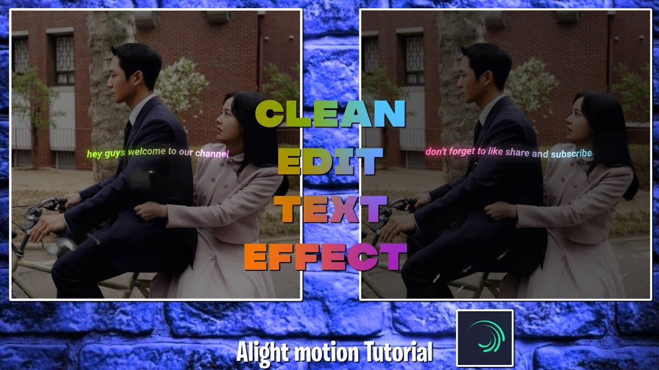 Alight Motion Text Effect || Clean Edit Tutorial Alight Motion ...