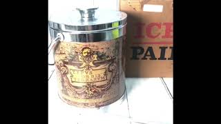 【未使用】アイスペール　氷入れ　蓋付き　アルコールグッズ　TYPVS OR BIS TERRARVM
