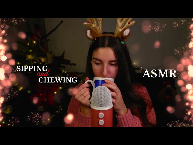 Cozy Winter ASMR ☕ Hot Chocolate & Marshmallows (Sipping & Eating Sounds)