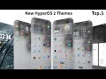 3 New HyperOS 2 control centre Themes for Xiaomi,Redmi,Poco | 3 Best HyperOS 2 Themes