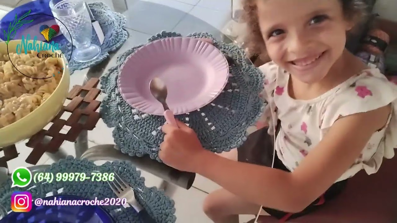 Semana IX do ano Vem comigo um almoço simples e um charme de mesa posta @NahianaCroche