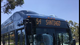 OCTA Route 54 East From Garden Grove- Valley View and Chapman To Orange- Santiago Canyon College