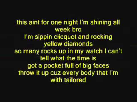 black and yellow lyrics!! - YouTube