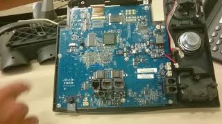 Cisco 7945 disassemble and screen removal.
