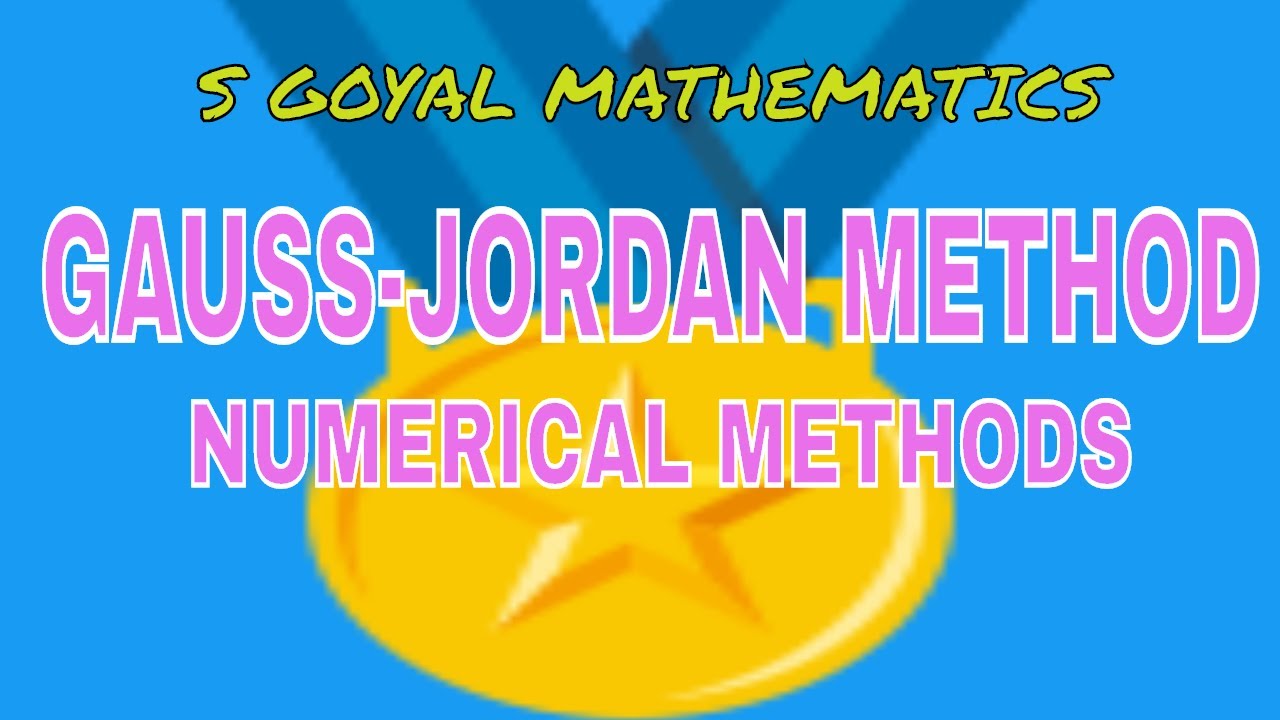 Gauss Jordan Method in Hindi|Gauss jorden method example - YouTube