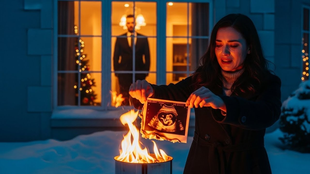 Guardó la ecografía para Navidad—descubrió que él estaba casado. Al quemarla, jefe mafioso lo vio.