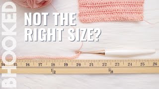 Change the Width of a Project with Gauge on B.Hooked TV Tips For Choosing The Right Hook Size For Your Projects On B Hooked Tv