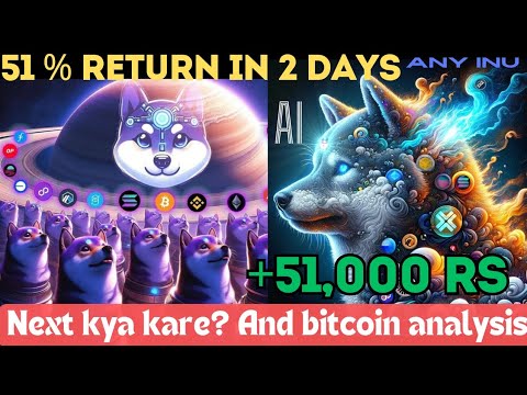 Any Inu Coin Any inu give 51% in just 2 days । Any inu Coin next kya kare ...