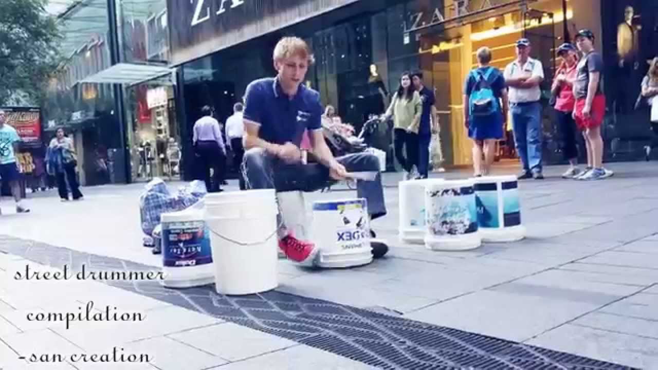 Best street drummer ever in world compilation 2015 YouTube