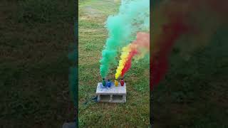 Pull string smoke grenade
