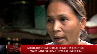 Recruiter denies hand in Veloso drug mule case