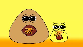 Poulina E Pou Comendo Batatinhas Pou Vlogs