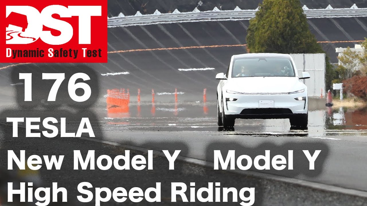 TESLA New Model Y RWD×Model Y Long Range AWD High Speed Riding