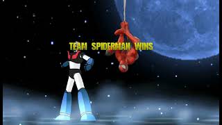 Mazinger y Spiderman N  vs Mazinger y Spiderman R