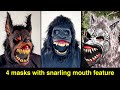 Scary Masks with awesome moving mouth feature. Watch them snarl. #mask #costume #halloween