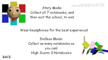 If I get caught the video ends (Baldi’s Basics)